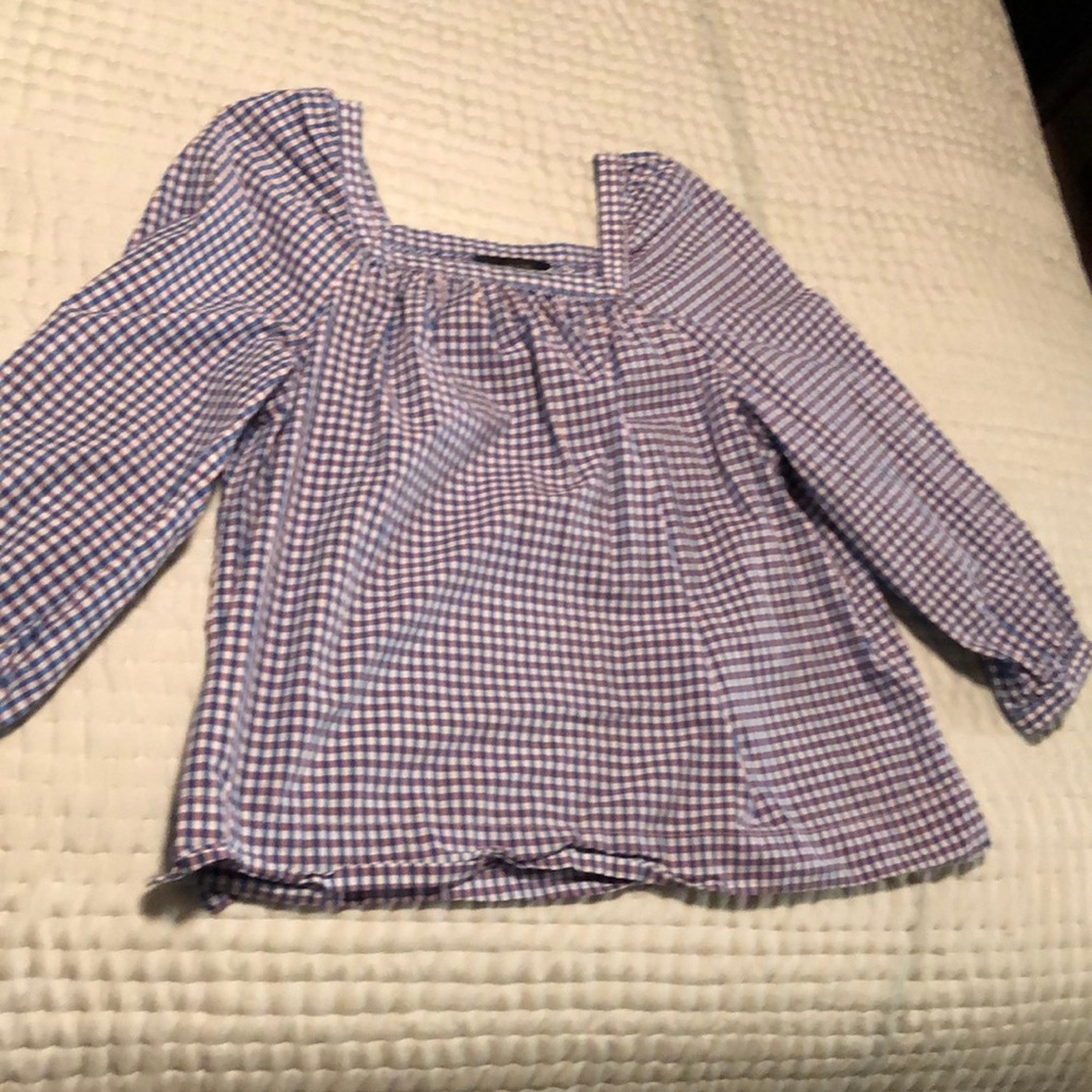 J-crew plaid summer hippie shirt.